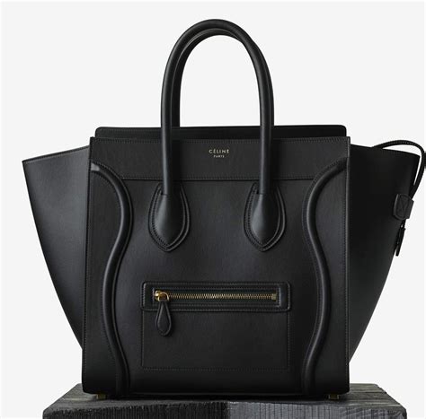 celine bag mini luggage black